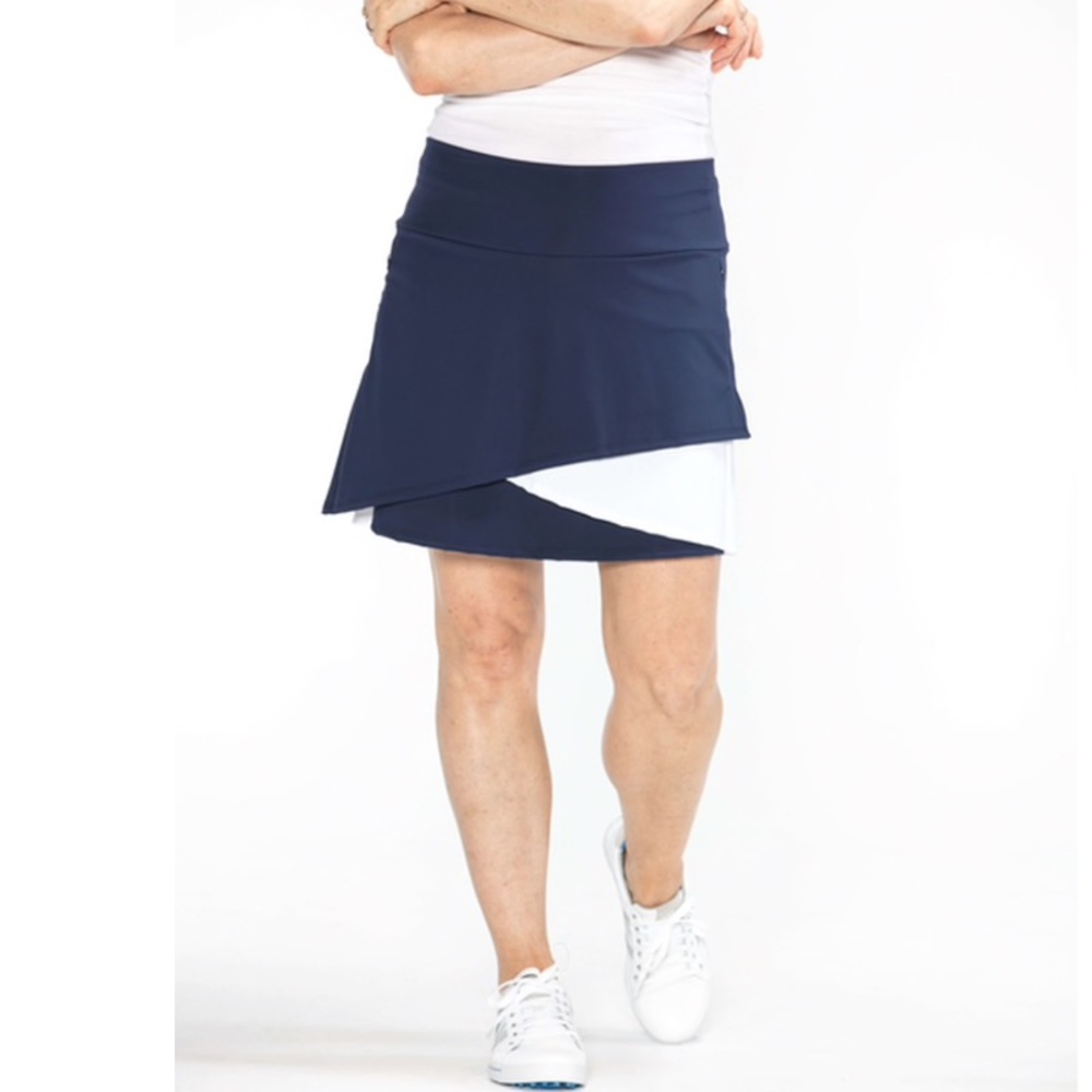 KINONA Wrap It Up Golf Skort Navy and White Size XS